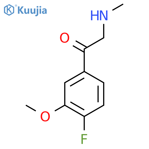 1-(4-fluoro-3-methoxyphenyl)-2-(methylamino)ethan-1-one structure