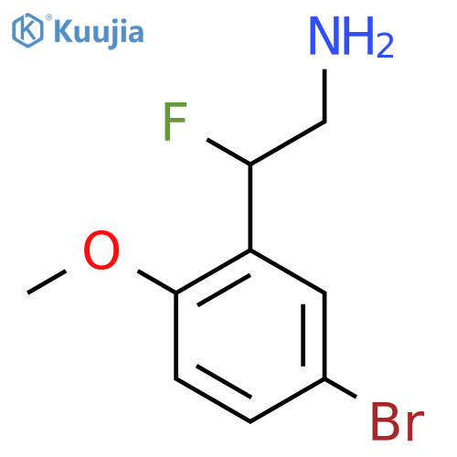 2-(5-Bromo-2-methoxyphenyl)-2-fluoroethan-1-amine structure