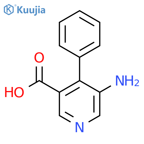 5-Amino-4-phenylnicotinic acid structure
