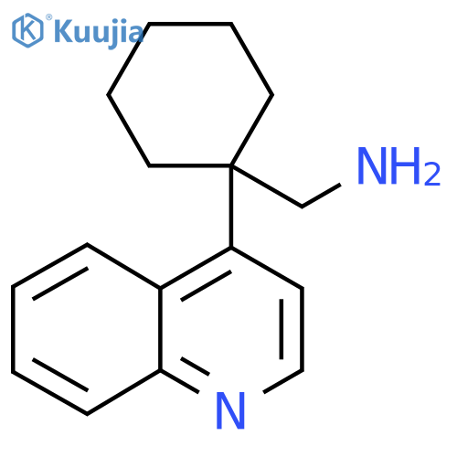 1-(quinolin-4-yl)cyclohexylmethanamine structure