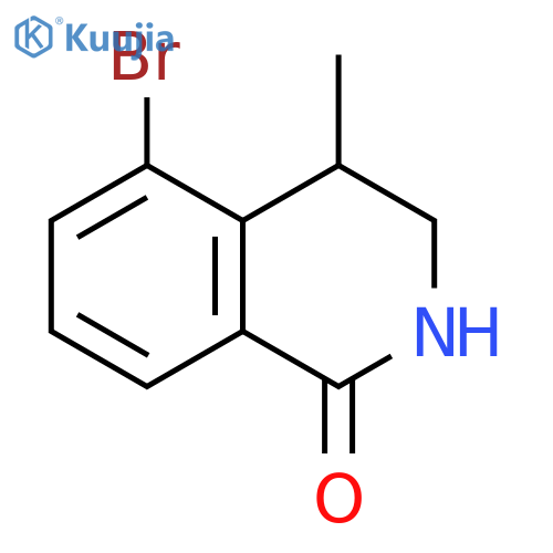 5-Bromo-3,4-dihydro-4-methyl-1(2H)-isoquinolinone structure