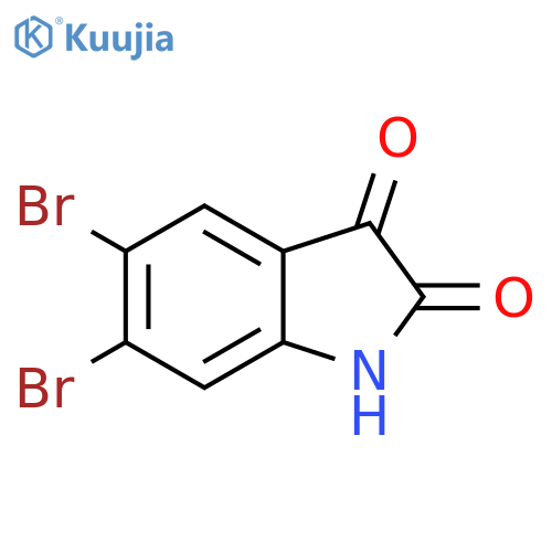 5,6-dibromo-2,3-dihydro-1H-indole-2,3-dione structure