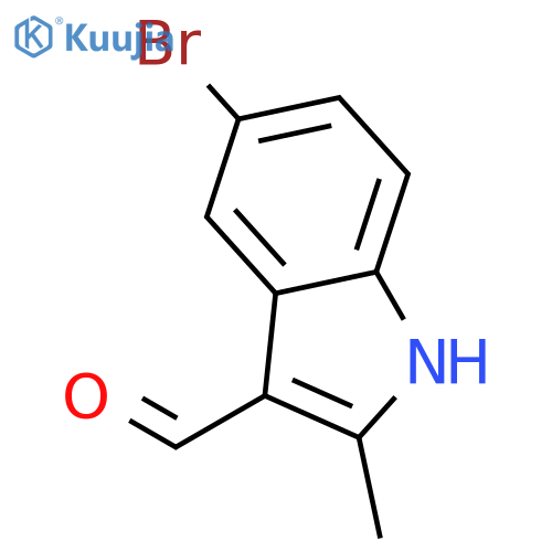 5-Bromo-2-methyl-1H-indole-3-carboxaldehyde structure