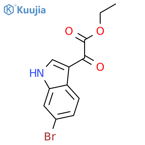 (6-bromo-indol-3-yl)-oxo-acetic acid ethyl ester structure