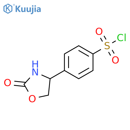 4-(2-oxo-1,3-oxazolidin-4-yl)benzene-1-sulfonyl chloride structure