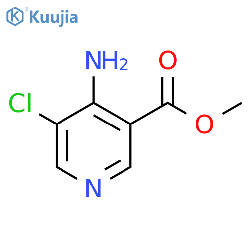 4-Amino-5-chloro-nicotinic acid methyl ester structure