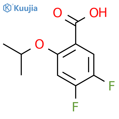 4,5-Difluoro-2-(propan-2-yloxy)benzoic acid structure