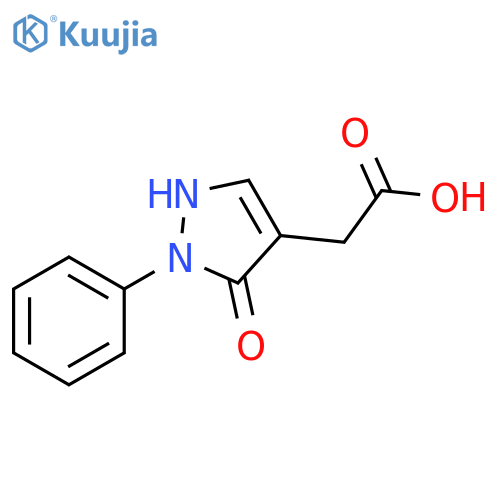 2-(3-oxo-2-phenyl-2,3-dihydro-1H-pyrazol-4-yl)acetic acid structure