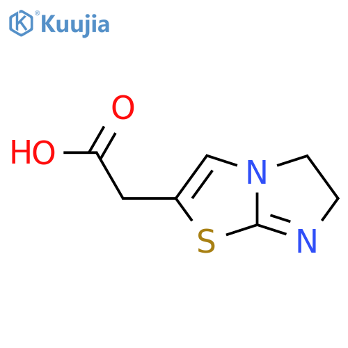 2-{5H,6H-imidazo[2,1-b][1,3]thiazol-2-yl}acetic acid structure