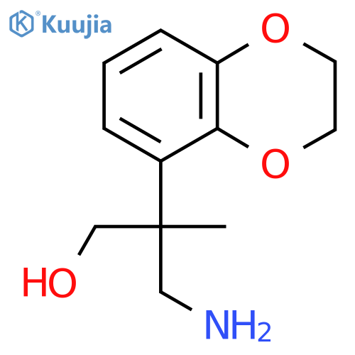 3-amino-2-(2,3-dihydro-1,4-benzodioxin-5-yl)-2-methylpropan-1-ol structure
