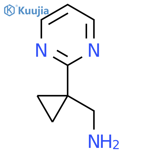 [1-(pyrimidin-2-yl)cyclopropyl]methanamine structure