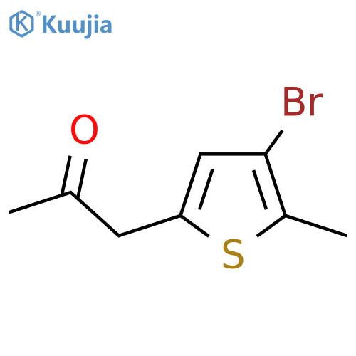 1-(4-bromo-5-methylthiophen-2-yl)propan-2-one structure