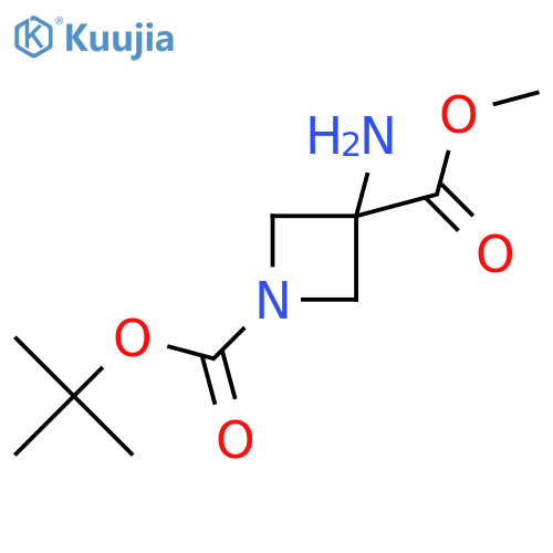1-tert-butyl 3-methyl 3-aminoazetidine-1,3-dicarboxylate structure