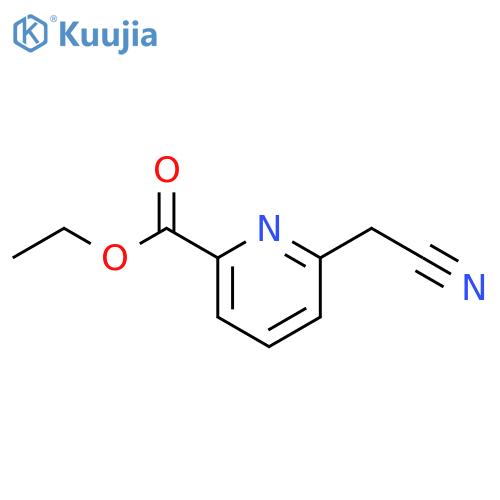 Ethyl 6-(cyanomethyl)picolinate structure
