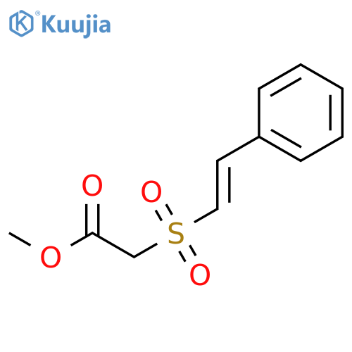 ACETIC ACID, [(2-PHENYLETHENYL)SULFONYL]-, METHYL ESTER structure