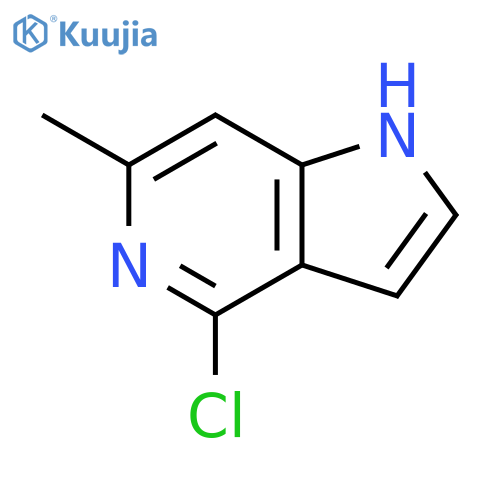 4-Chloro-6-methyl-1H-pyrrolo[3,2-c]pyridine structure
