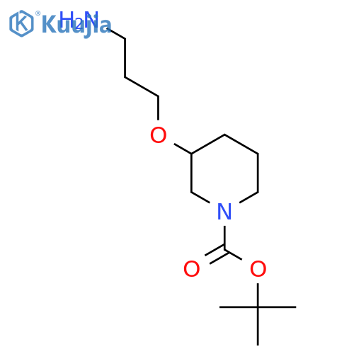 Tert-butyl 3-(3-aminopropoxy)piperidine-1-carboxylate structure