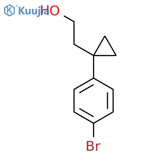 2-1-(4-bromophenyl)cyclopropylethan-1-ol structure