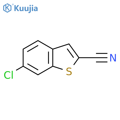 6-Chlorobenzo[b]thiophene-2-carbonitrile structure