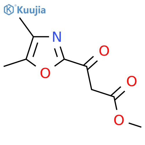 methyl 3-(dimethyl-1,3-oxazol-2-yl)-3-oxopropanoate structure