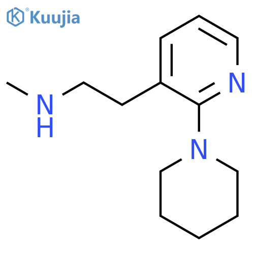 Methyl({2-[2-(piperidin-1-yl)pyridin-3-yl]ethyl})amine structure