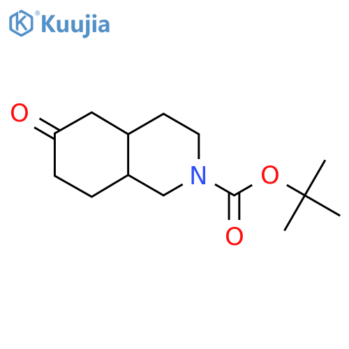 tert-butyl 6-oxo-decahydroisoquinoline-2-carboxylate, Mixture of diastereomers structure