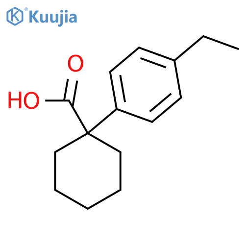 1-(4-ethylphenyl)cyclohexane-1-carboxylic acid structure