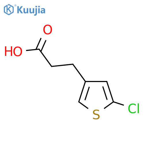 3-(5-Chlorothiophen-3-yl)propanoic acid structure