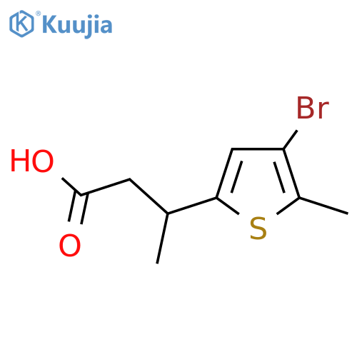 3-(4-bromo-5-methylthiophen-2-yl)butanoic acid structure