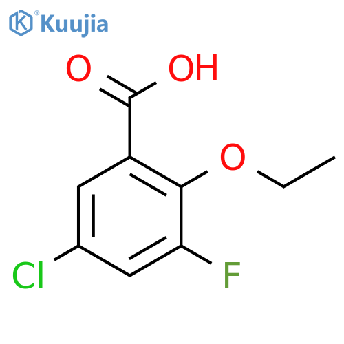 5-Chloro-2-ethoxy-3-fluorobenzoic acid structure