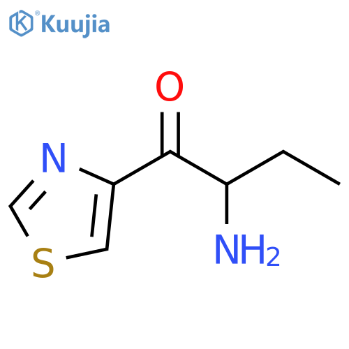 1-Butanone, 2-amino-1-(4-thiazolyl)- structure