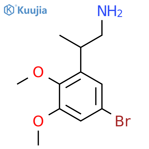 2-(5-bromo-2,3-dimethoxyphenyl)propan-1-amine structure