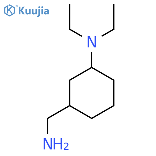 3-(aminomethyl)-N,N-diethylcyclohexan-1-amine structure