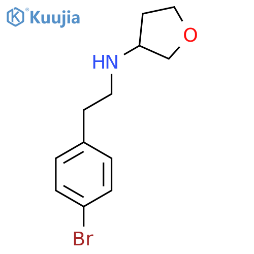 N-[2-(4-Bromophenyl)ethyl]oxolan-3-amine structure