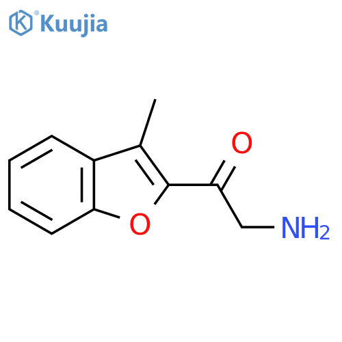 2-amino-1-(3-methyl-1-benzofuran-2-yl)ethan-1-one structure