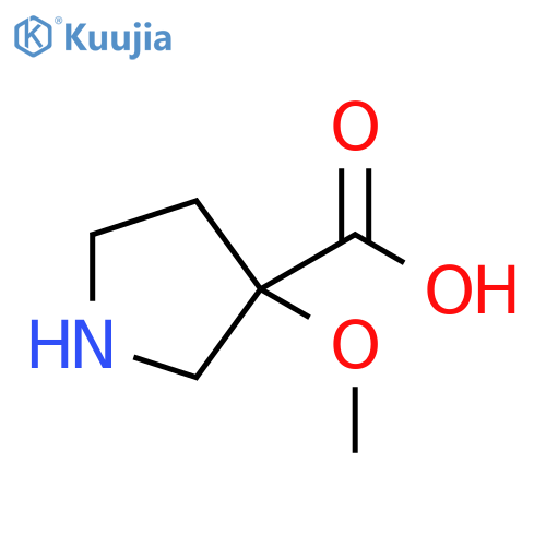 3-methoxypyrrolidine-3-carboxylic acid structure