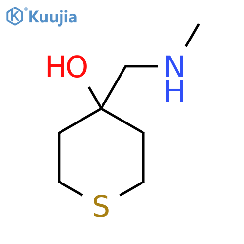 4-(methylamino)methylthian-4-ol structure