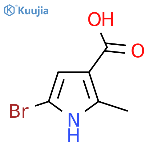 5-Bromo-2-methyl-1H-pyrrole-3-carboxylic acid structure