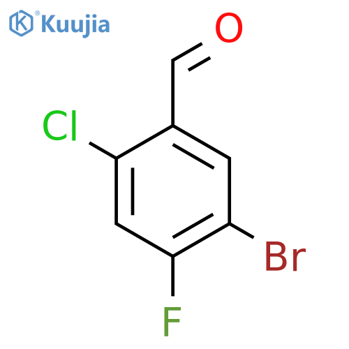 5-Bromo-2-chloro-4-fluorobenzaldehyde structure