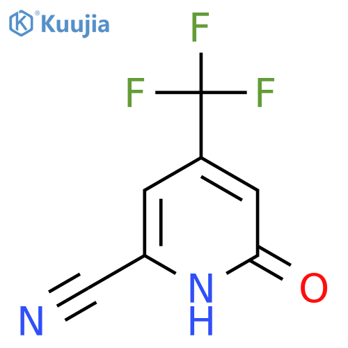 6-Hydroxy-4-(trifluoromethyl)picolinonitrile structure