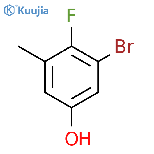 3-Bromo-4-fluoro-5-methylphenol structure