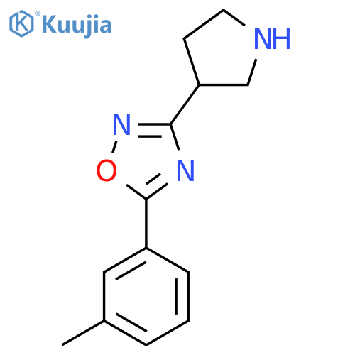 3-(Pyrrolidin-3-yl)-5-(m-tolyl)-1,2,4-oxadiazole structure