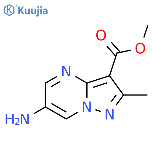 Methyl 6-amino-2-methylpyrazolo[1,5-a]pyrimidine-3-carboxylate structure