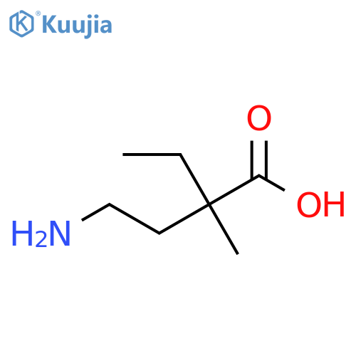 4-amino-2-ethyl-2-methylbutanoic acid structure