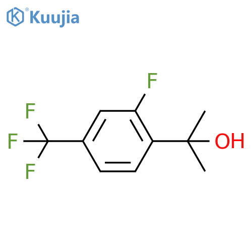 2-2-fluoro-4-(trifluoromethyl)phenylpropan-2-ol structure