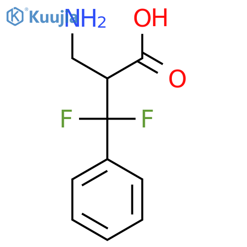 2-(Aminomethyl)-3,3-difluoro-3-phenylpropanoic acid structure