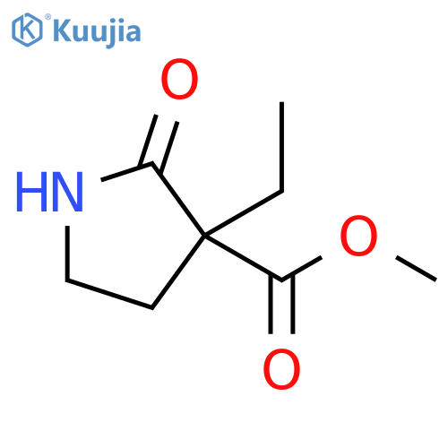 methyl 3-ethyl-2-oxopyrrolidine-3-carboxylate structure