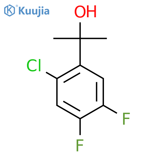 2-(2-chloro-4,5-difluorophenyl)propan-2-ol structure