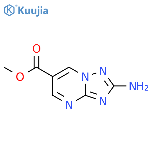 methyl 2-amino-1,2,4triazolo1,5-apyrimidine-6-carboxylate structure