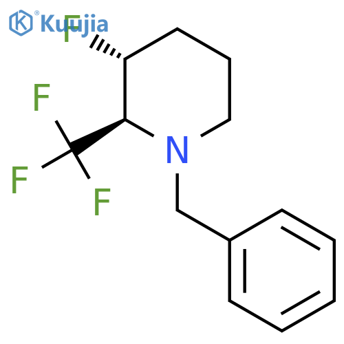 (2R,3R)-1-Benzyl-3-fluoro-2-(trifluoromethyl)piperidine structure